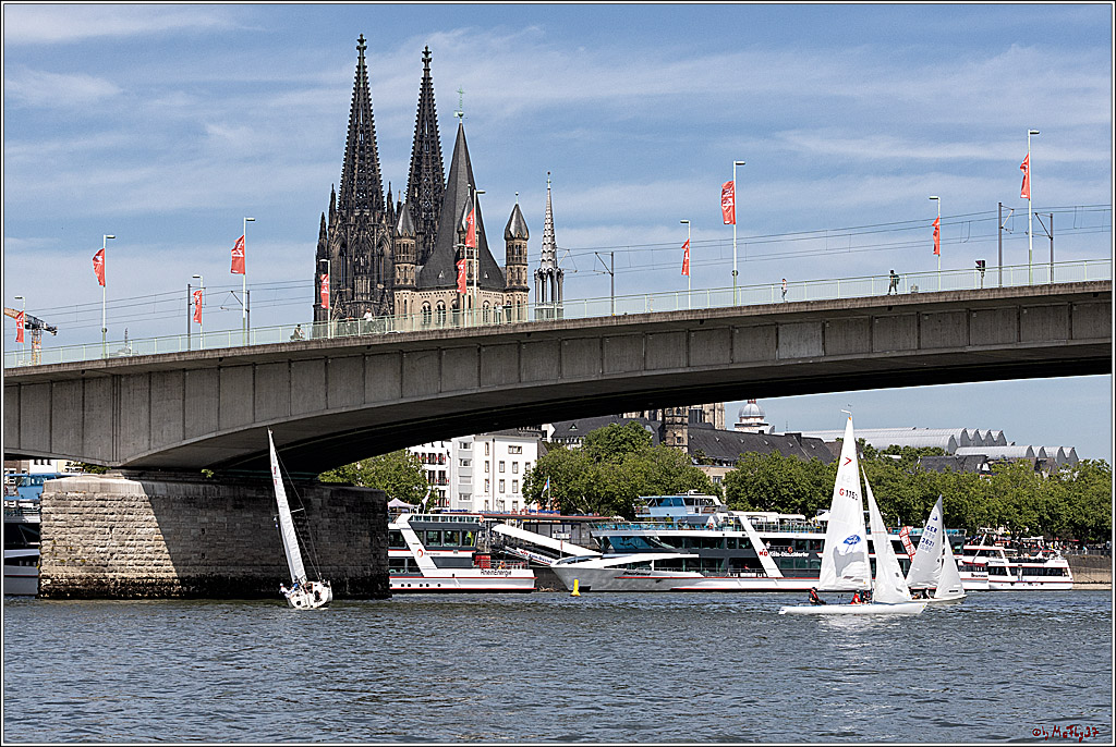 100 Jahre Rheinwoche 2022 - 1. Wettfahrt Porz - Hitdorf, 03.06.2022,